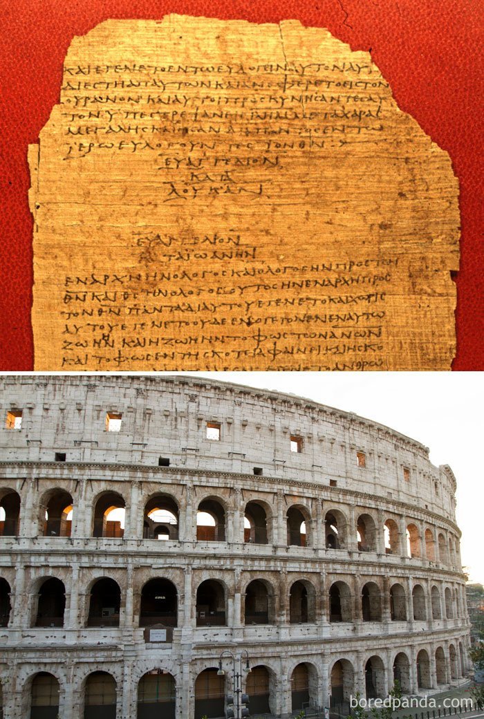 25. Римский Колизей был построен в 80 г. до н. э. Тогда же было написано Евангелие от Луки и библейские деяния апостолов