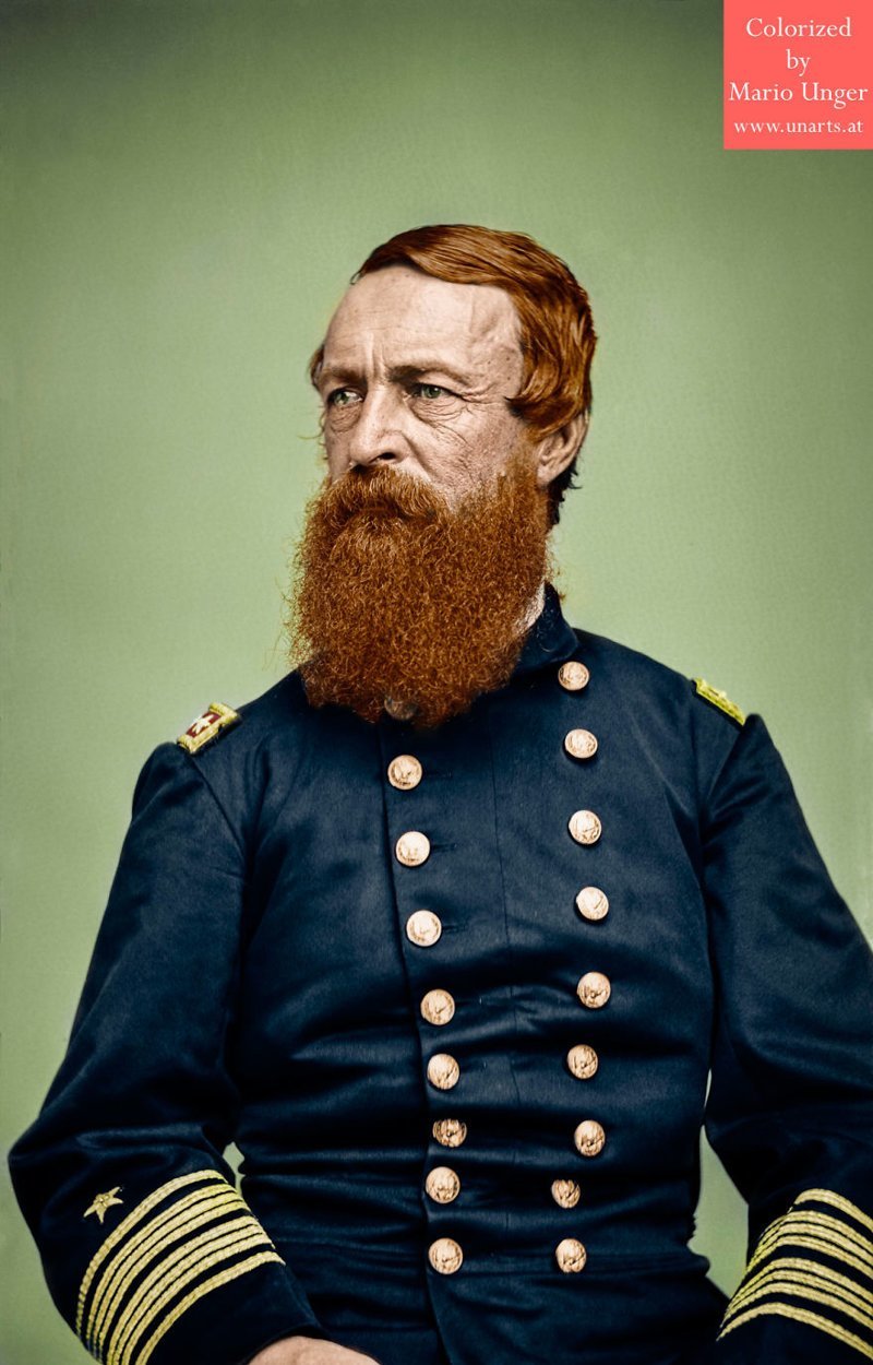 53. Участник Гражданской войны в США адмирал Дэвид Диксон Портер, 1860 г.