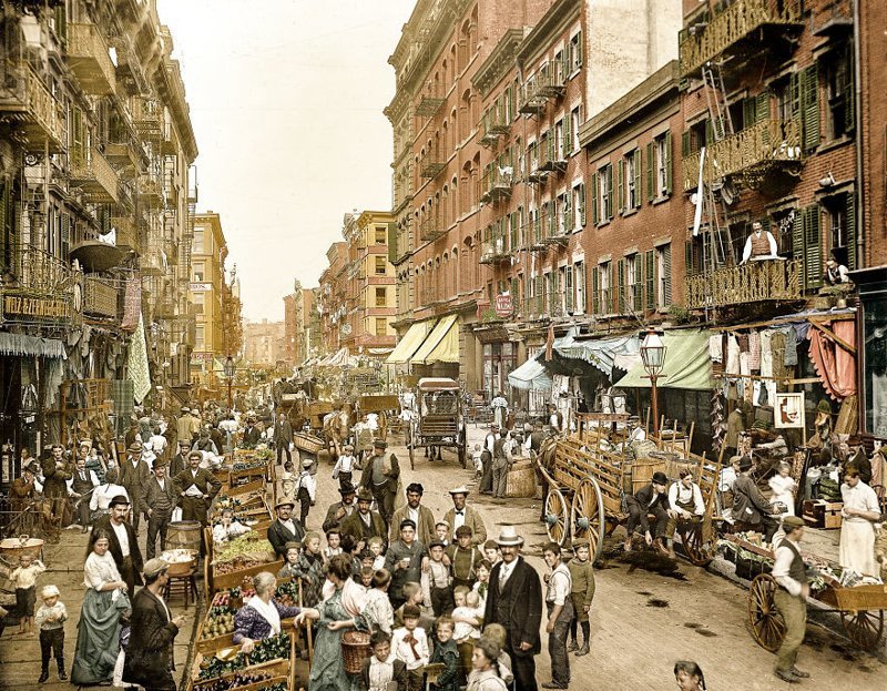 13. Малберри-стрит, Нью-Йорк, 1900 г.
