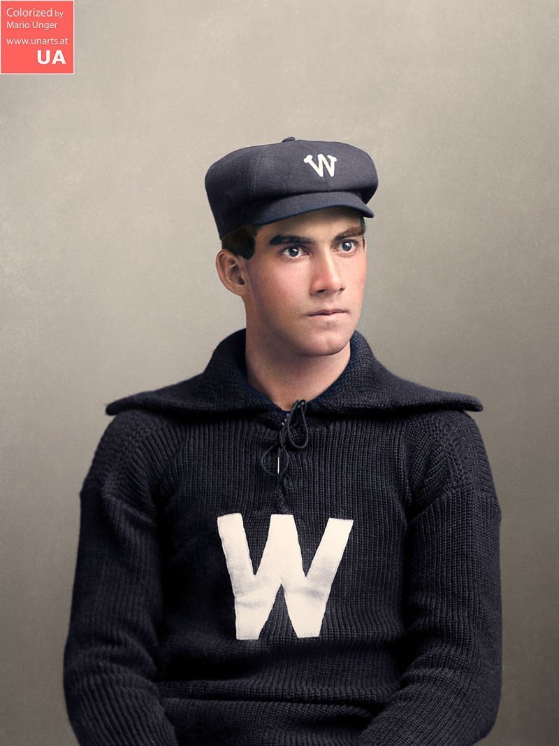 70. Бейсболист Джордж Барклай "Win" Мерсер, 1896 г.
