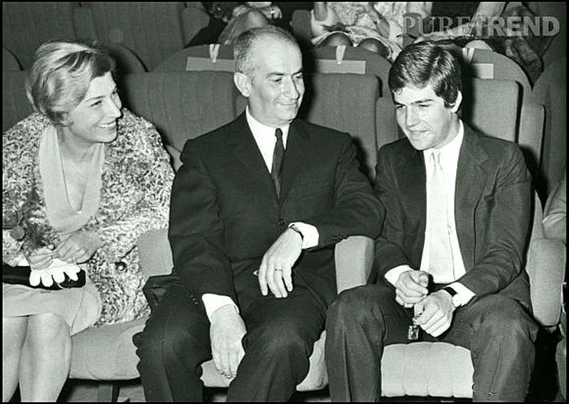 Луи, Жанна и Оливье де Фюнес во время премьеры «Жандарм женится» в 1968 году.