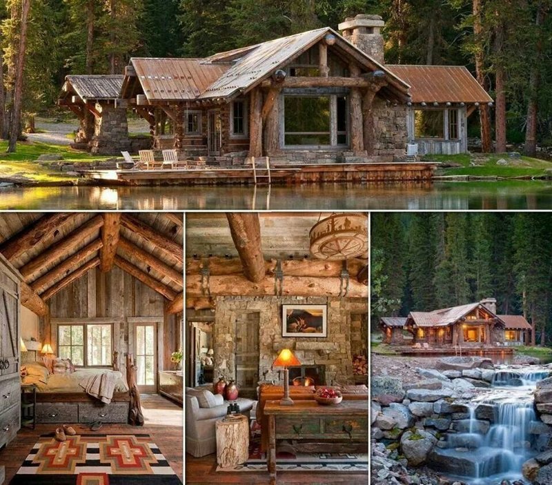 Хочу такой дом. Далеко в лесу. У озера, или речки