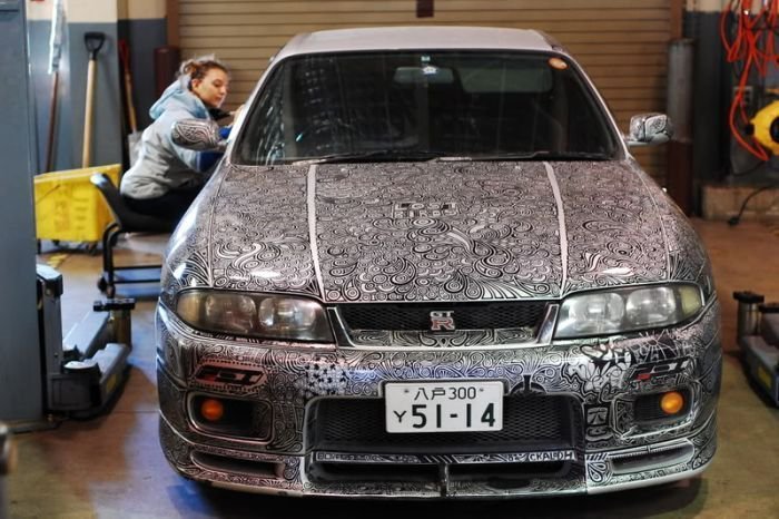 Необычная раскраска автомобиля