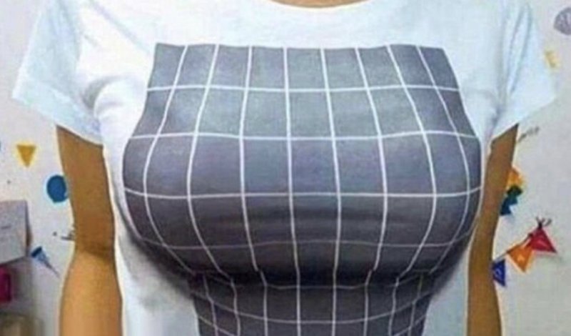 большая грудь футболка