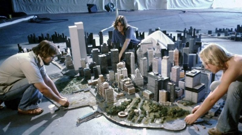 Миниатюрные декорации для фильма "Побег из Нью-Йорка", 1981 год.