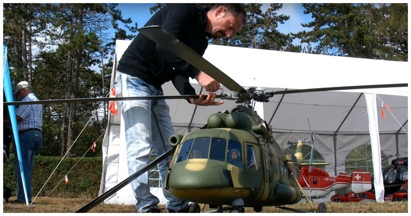 Вертолет на радиоуправлении с индукционной функцией