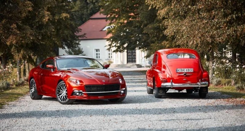 В Польше сделали современную "Победу" из нового Ford Mustang