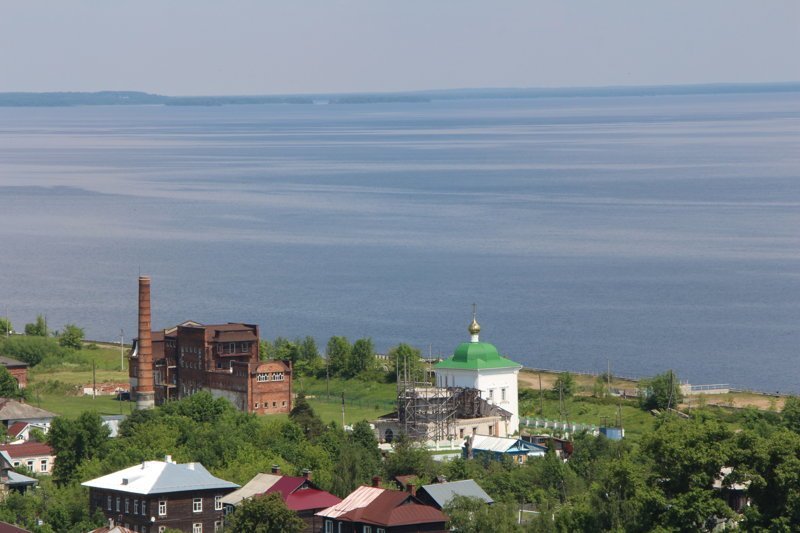 Городок находится на самом краю Горьковского водохранилища