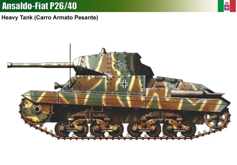 Малоизвестные танки периода Второй мировой войны. Итальянская «тридцатьчетвёрка» P26/40