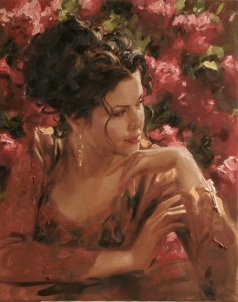 Джонсон женщина. Художник Richard s Johnson.