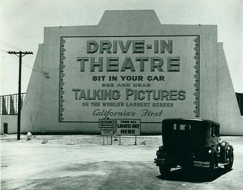Первый Drive-In, Лос-Анджелес, 1935
