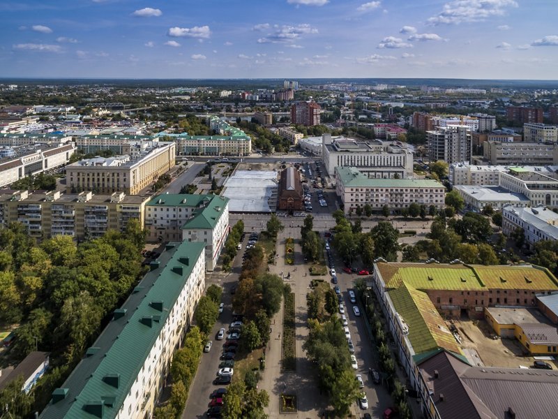 Пенза с высоты птичьего полета фото Пенза с высоты. Лето 2018. Часть 2