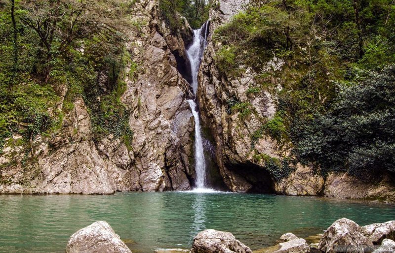 Агурские водопады, Сочи