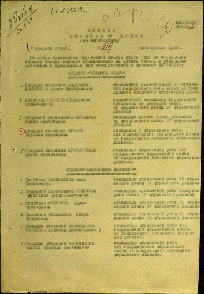 Герои Советского Союза. Михаил Иванович Орлов