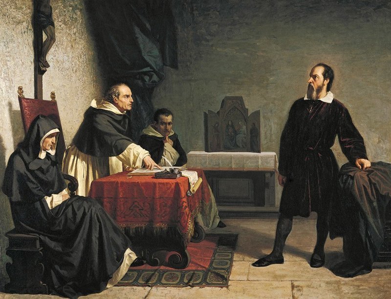 Галилей перед судом инквизиции в представлении художника XIX века.
