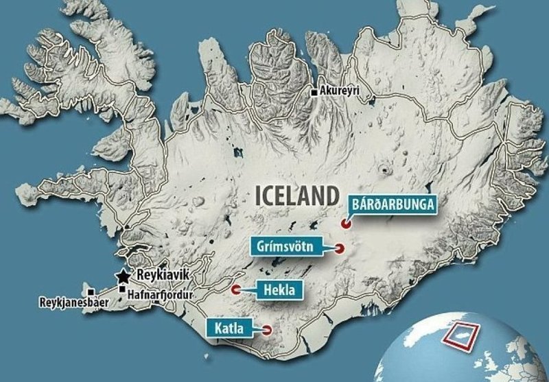 Катла - это вулкан на южном побережье Исландии, один из крупнейших в стране.
