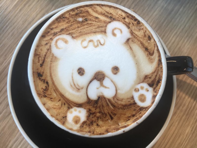 Кофейный медвежонок