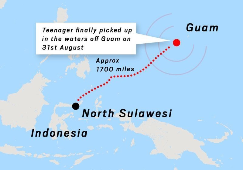 Индонезийский юноша 49 дней дрейфовал в океане и сумел выжить