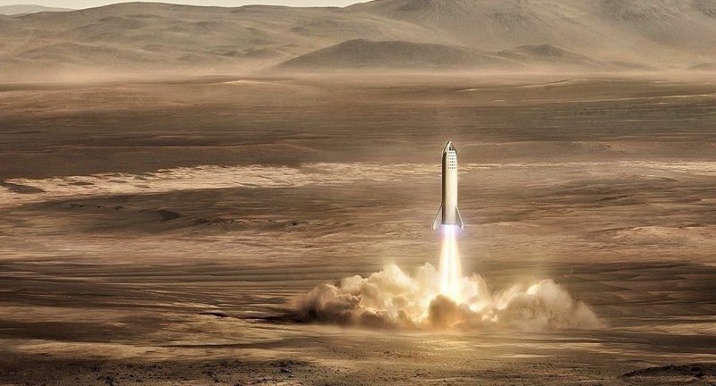 Илон Маск откроет базу на Марсе к 2028 году