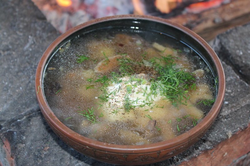 Суп из лесных грибов