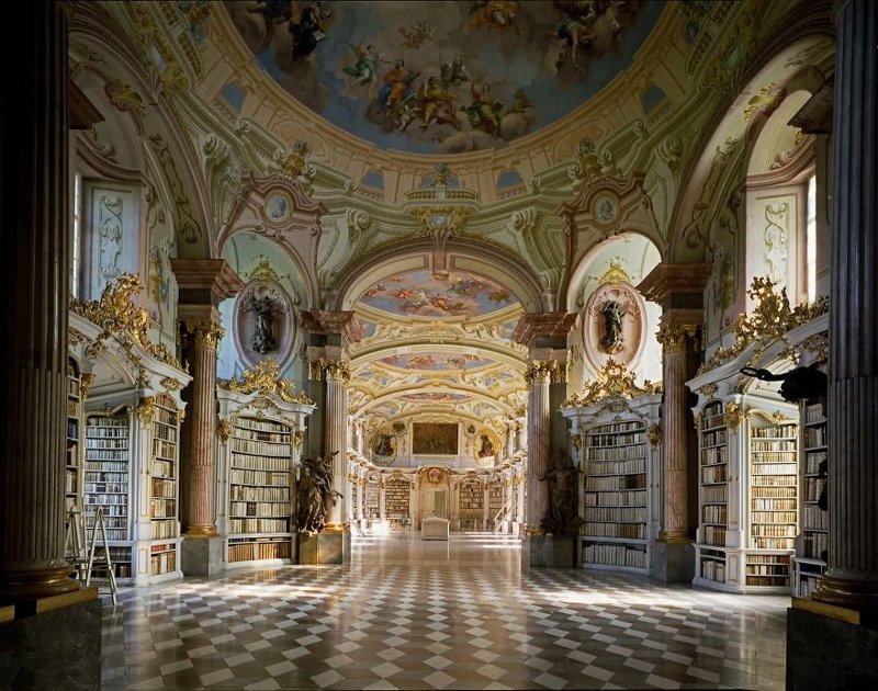 Библиотека аббатства Адмонт, Адмонт, Австрия 