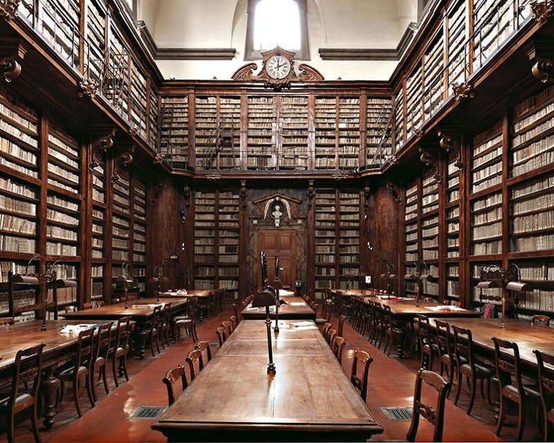 Библиотека Маруцеллиана, Флоренция, Италия 