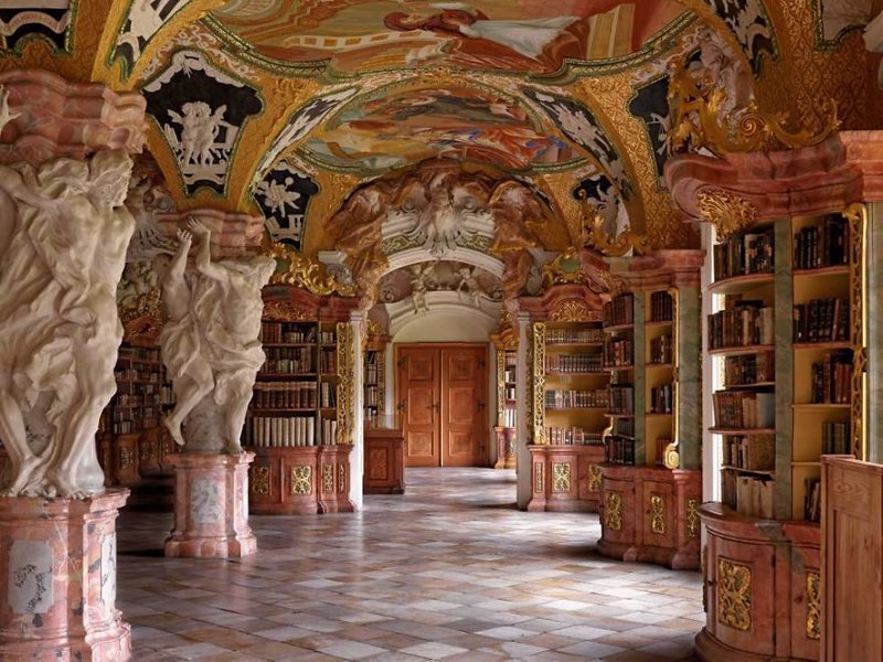 Библиотека аббатства Меттен, Меттен, Германия