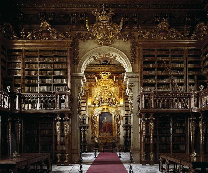 Библиотека Жуанина, Коимбра, Португалия 