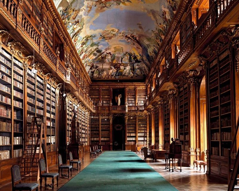 Библиотека Страговского монастыря, Прага, Чехия 