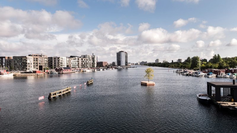 Искусственные острова, созданные для общественного пользования в Копенгагенской гавани