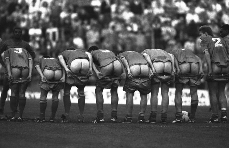 Пламенный привет от игроков "Уимблдона". ) Англия, 1988 год.
