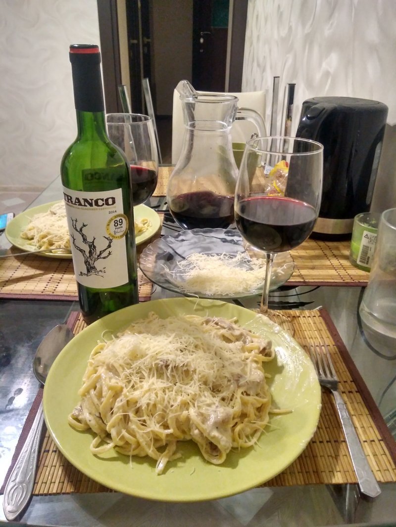 Пятничный рецепт спагетти с беконом