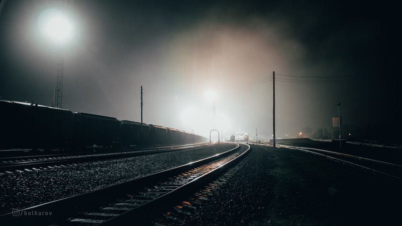 Туман и железная дорога - моя страть
