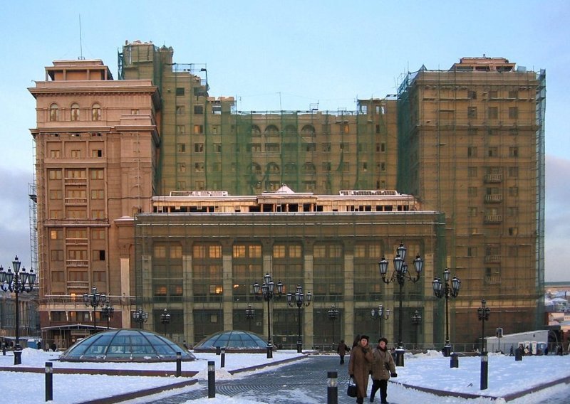 Реконструкция гостиницы «Москва». Москва, 2004, ЦАО