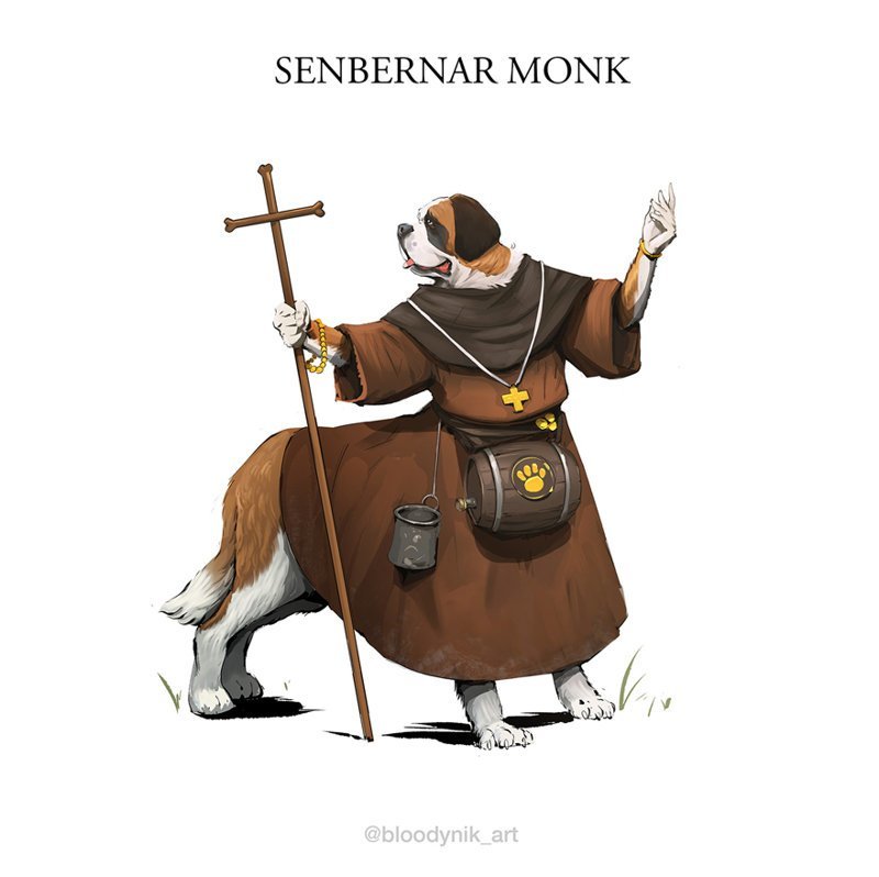 Сенбернар-монах