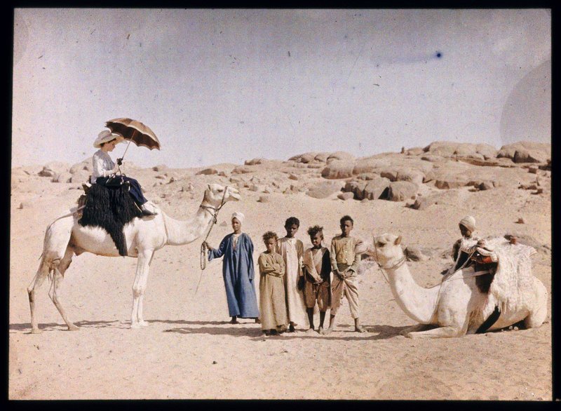 16. Сцена в Египте. Фотограф - Фридрих Панет, 1913 г.