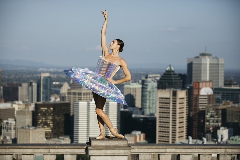 Балерины в пачках из оригами в необычном фотопроекте под названием "Плие"