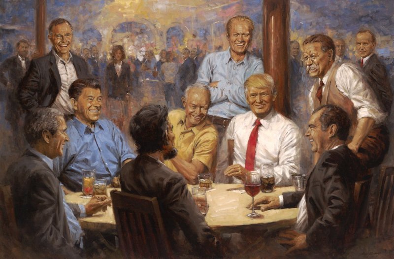 Видите картину в кабинете Трампа? Именно она заставила юзеров делать фотожабы
