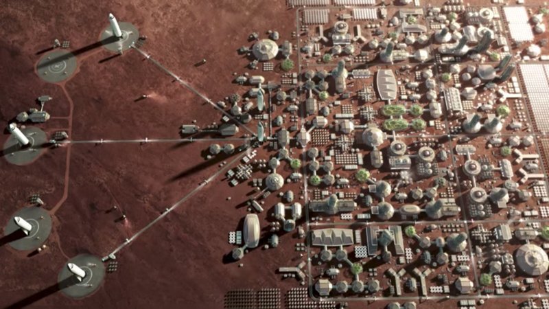 Возможно 2030-е годы: строительство первого марсианского города