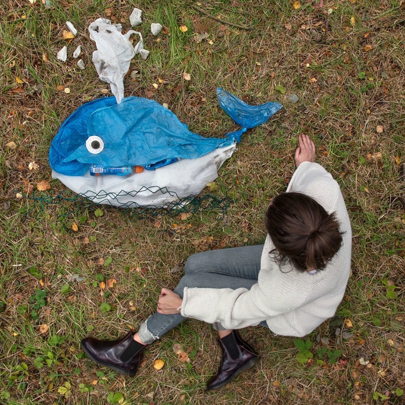 Скульптуры животных из мусора, напоминающие о проблеме загрязнения планеты