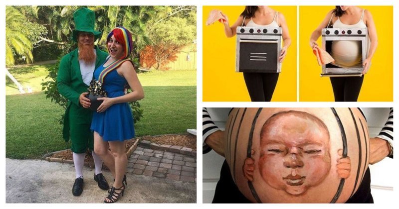 Первый Хэллоуин малыша: 17 оригинальных костюмов для беременных