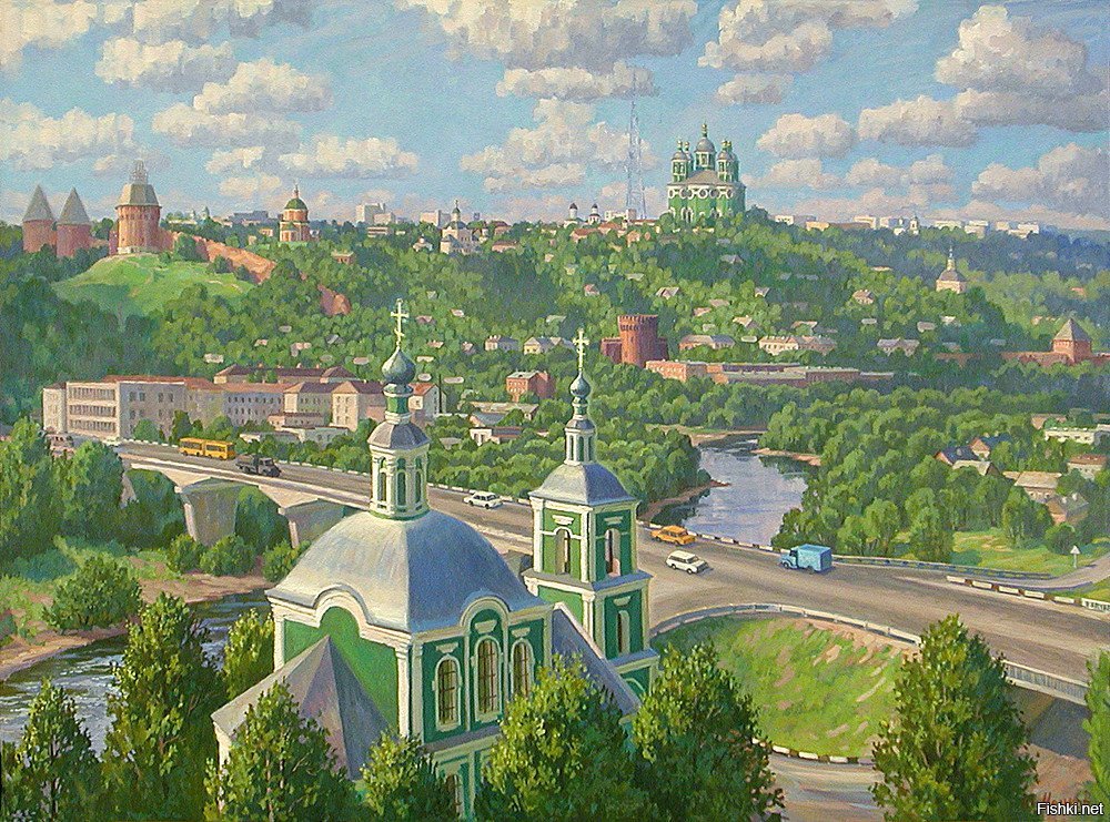 Рисунок города смоленска