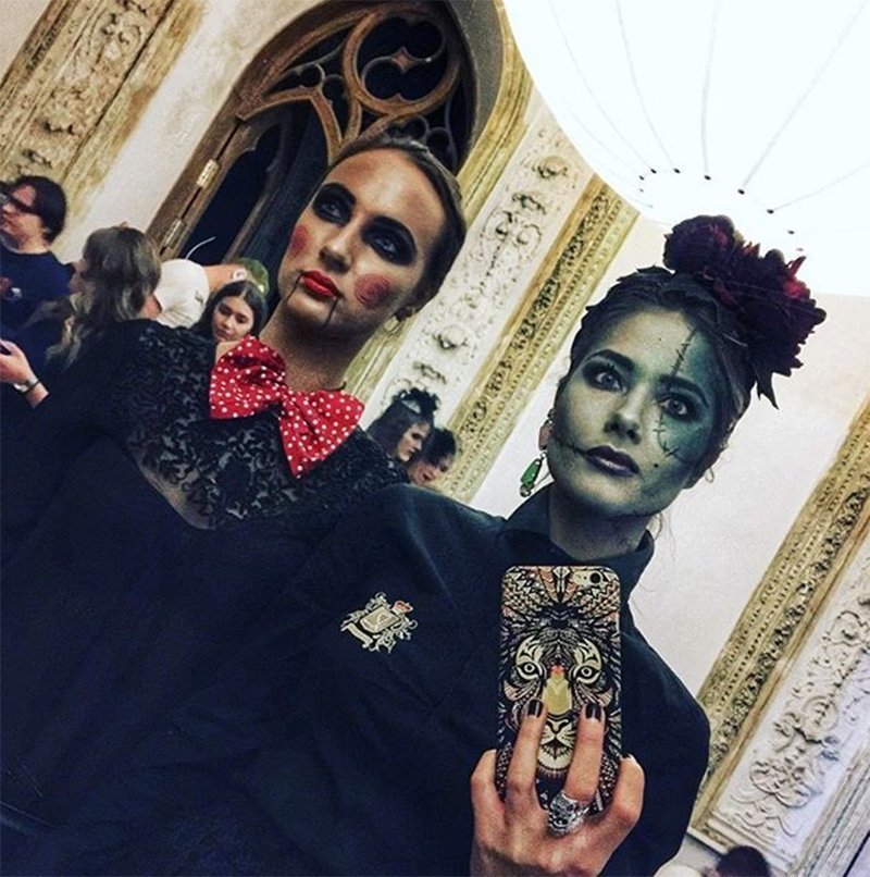 Актриса и певица Юля Паршута в образе спутницы Франкенштейна.