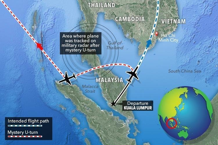 На картах Google разглядели пропавший малазийский самолет