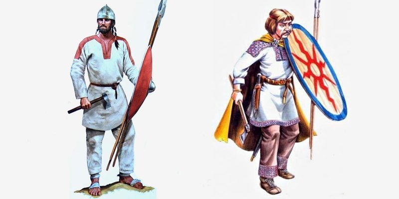 Миф первый. Типичный воин Древней Руси — это простой мужик в рубахе со щитом и копьём! война, история, мифы, россия