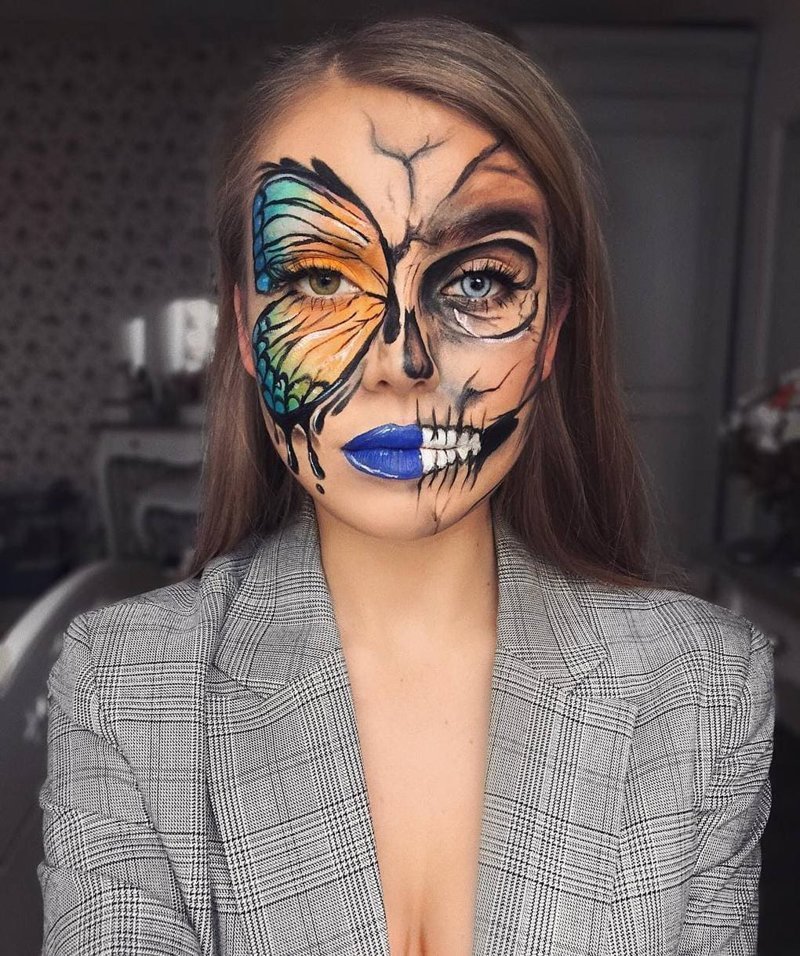 Визажист из Литвы делает макияж, с которым на Хэллоуине любая будет звездой вечеринки