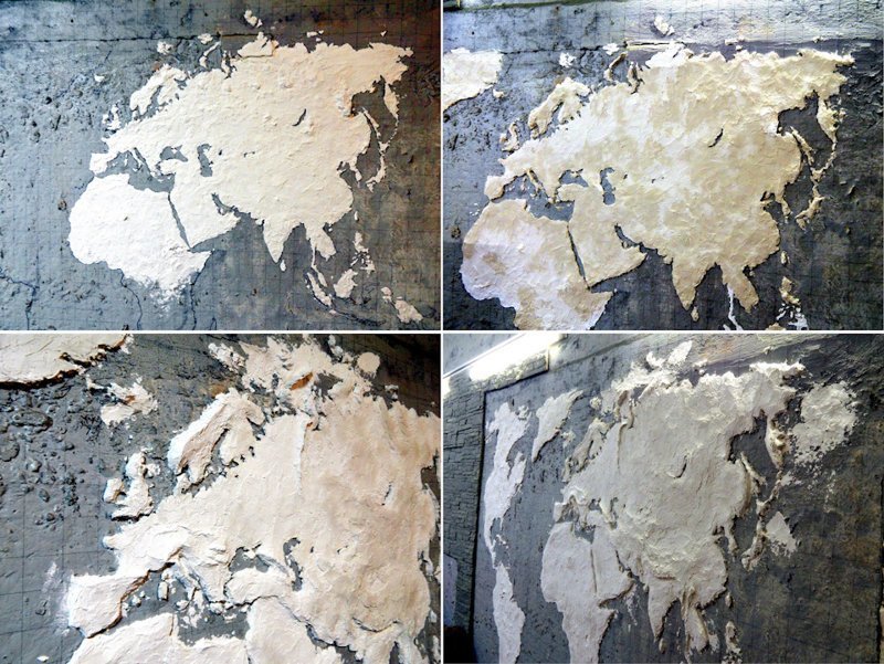 Декоративная карта мира на стену своими руками