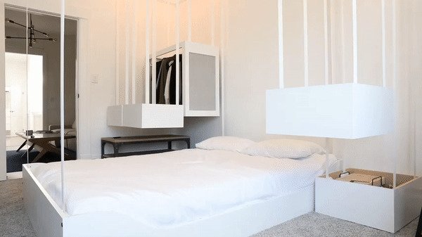 Трансформирующиеся шкафы и кровать на потолке: почему еще не прижилась «умная мебель»