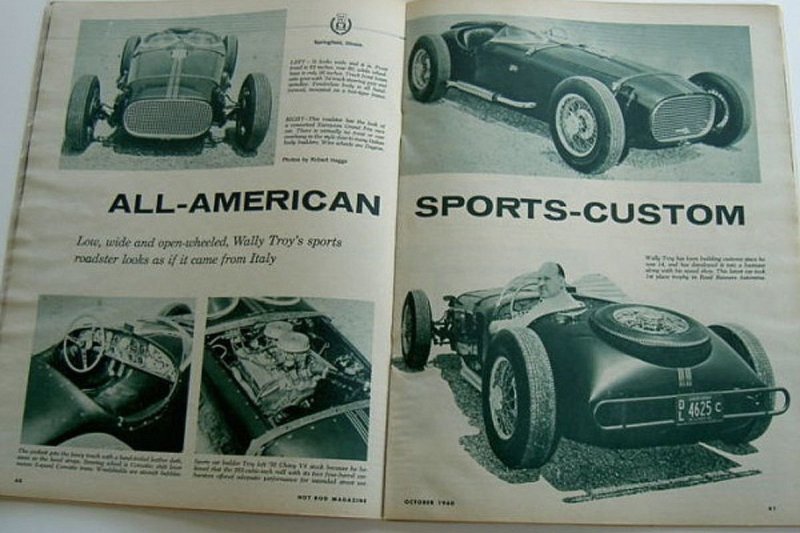 В законченном виде Troy Custom Roadster появился на страницах легендарного Hot Rod Magazine уже в 1959 году.