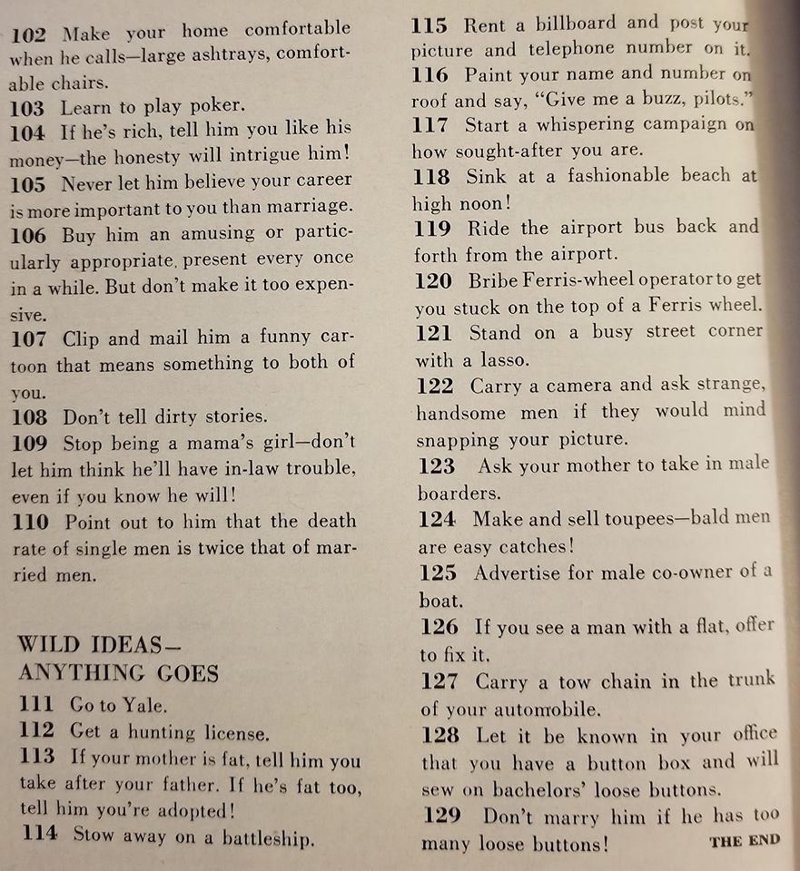 129 замечательных советов из 1958 года о том, как выйти замуж 